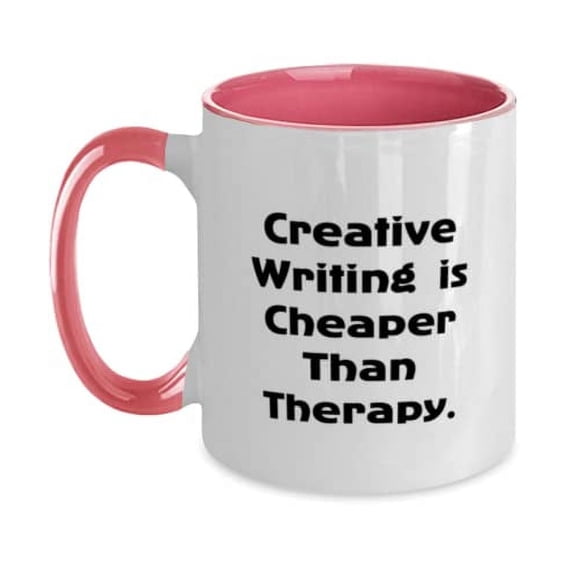 Unique Creative Writing Two Tone 11oz Mug, Creative Writing, Gifts For Friends, Present From Friends, Cup For Creative Writing, Funny Mug, Two Tone Mug