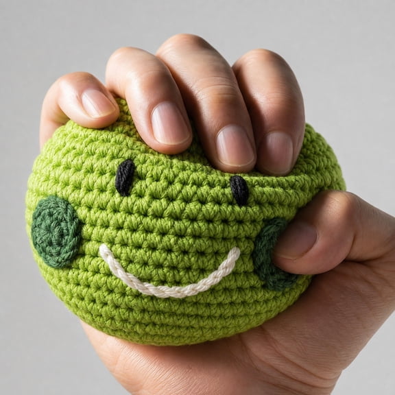 Unique Crochet Beanbag Decorative Ball Handmade Sport Theme Juggling Accessory, Soft Plush Stress Reliever for Desk or Party Favor Gift(Multicolorb)