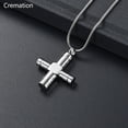 thumbnail image 1 of Unique Cross Cremation Pendant Necklace for Men Women's Stainless Steel Ashes Urn Keepsake Jewelry Pet Cross Classic Solid Color (5pcs necklace), 1 of 6