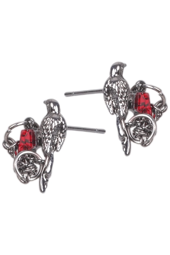 Unique Crow Designs Studs Earrings Intricate Crow Ear Studs Unique Earrings Charm For A Distinctive And Good Look