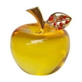 thumbnail image 1 of Unique Crystal Apple Figurine Paperweight, Art Glass Apple Collectible Figurines Best for Lucky Christmas Eve Gifts/Great Wedding Decor Gifts Home Table Decor, 1 of 5