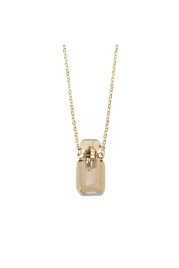 Unique Crystal Perfumes Flask Necklace Pendant Adjustable Length Clavicle Chain Stainless Steel Cable Chain Women Choker