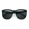 thumbnail image 1 of Unique Curved Inset Lens Horn Rim Plastic Retro Hipster Sunglasses All Black, 1 of 8