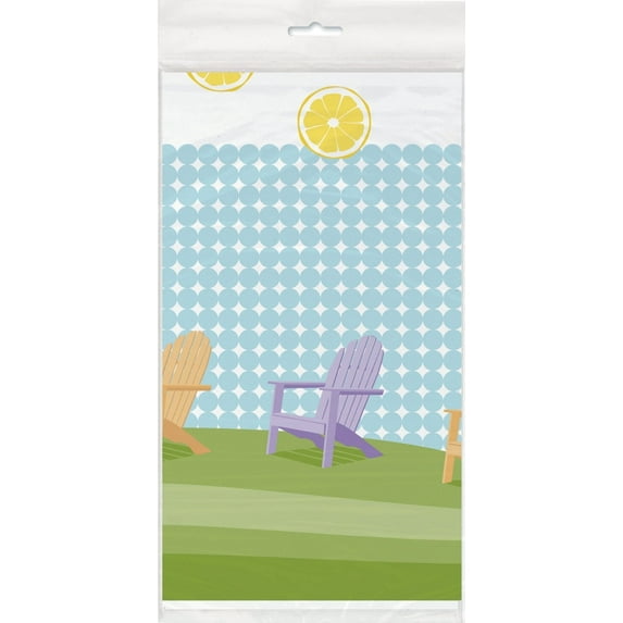 Various Unique Cute Creative Sunshine Summer Time 84" Tablecloth, Multi-color