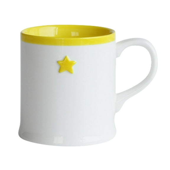 Unique Date Mugs Set of 1 with Handle Star-Pattern Cups Cute Mugs for Kids Hot Chocolate Cocoa Mug Gifts for Kids Women Christmas Mother's Day Set