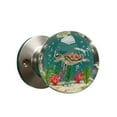 thumbnail image 1 of Unique Decorative Door Handle, Hoarselpse Posibessy Crystal-Style Animal Sculptures, Handcrafted Retro Round Resin Epoxy Flower Door Knob, Nature Style Transparent Doorknobs(sea Turtle), 1 of 4