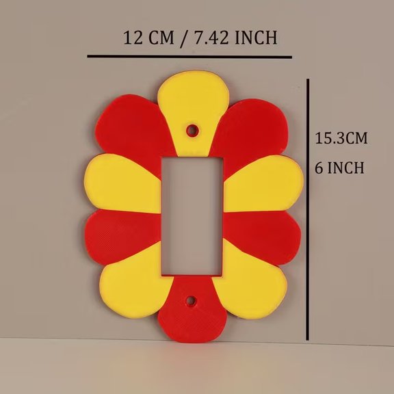 Unique Decorative Plastic Light Switch Cover - Modern Home Decor for Any Room