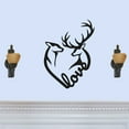 thumbnail image 1 of Unique Deer in Heart Shape with Love Laser Cut Solid Steel Decorative Home Accent Wall Sign Hanging, 1 of 3