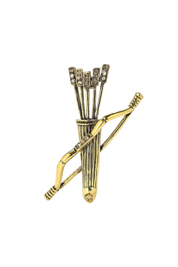 Unique Design Vintage Arrows Theme Brooch Retro Quiver Pin Alloy Fashion Accessory Suitable For Casual Formal Wear