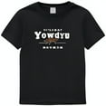 Unique Design Black TShirt Yowdy Graphic TShirt with Vector Art Print