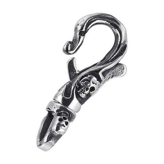 Unique Design Keychain Stainless Steel Casting Keyring for Men GothicLobster Clasp Hook for Everyday Use