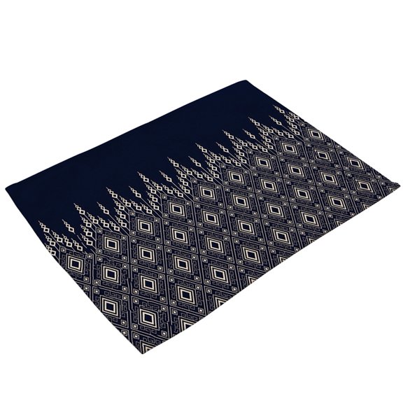 Unique Design (MC0034-10) Exquisite Chinese Blue & White Porcelain Motif Cotton Linen Table Mat