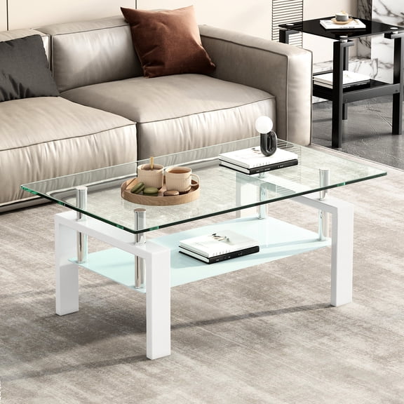 Unique Design with Shiny Legs / Living Room Centerpiece / Durable and Spacious Table