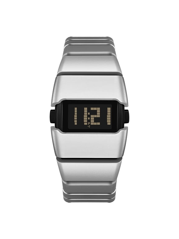 Unique Digital Watch for Men, Retro Punk Wristwatch | Alarm Stopwatch Day Date, Luminous 12/24 Hour Display