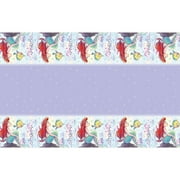 Unique Disney Ariel Rectangular Plastic Table Cover, blue/red/multicolor, 54" x 84"