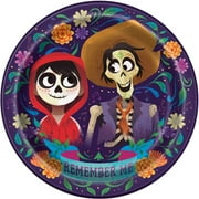 Unique Disney Coco Round Dinner Plates - 8 Pcs, multicolor, one size