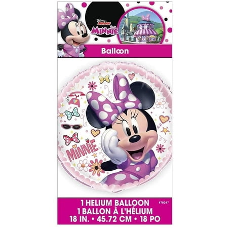 Unique Disney Iconic Minnie Mouse Round Foil Balloon 18 Inches