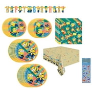Unique Disposable Party Supply Sets with Plastic Napkins, Multicolor