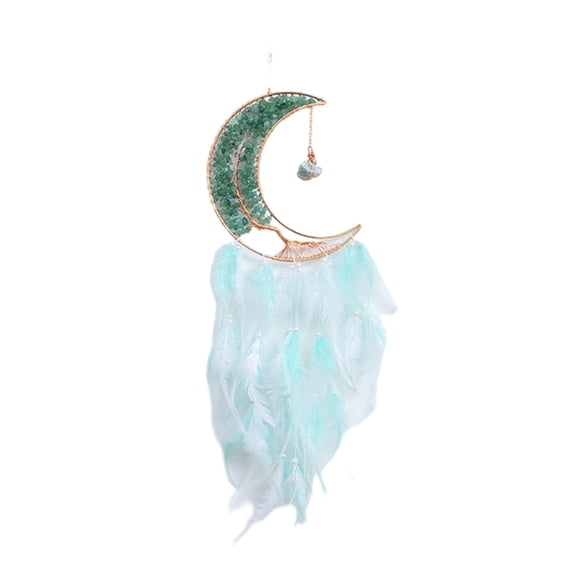 Unique Dream Net with Crystals Stone Decoration Handwoven Dream Net Dream Catchers Ornament