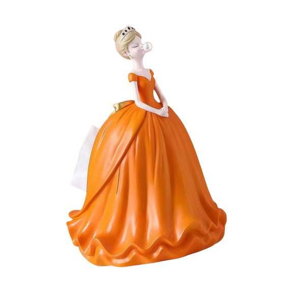 Unique Dress Form Tissue Box Cover With Large Capacity For Standard 180 Sheet Rolls And Curved Edges Tissue Organizers