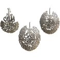 thumbnail image 1 of Unique and Elegant Modern Islamic Arabic Calligraphy Wall Art Decor Qul Al Naas an NAS an-NAS The Mankind Compressed Wood Large 45"x29" (3pc Set Silver), 1 of 1