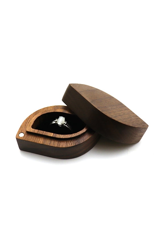 Unique Engagement Ring Box for Proposal Wooden Lighter Ring Box for Men