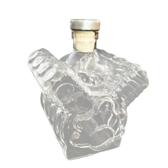Unique Engine Shape Bourbon Decanter With High Aerating Glass Bottle For Enhancing Drinking