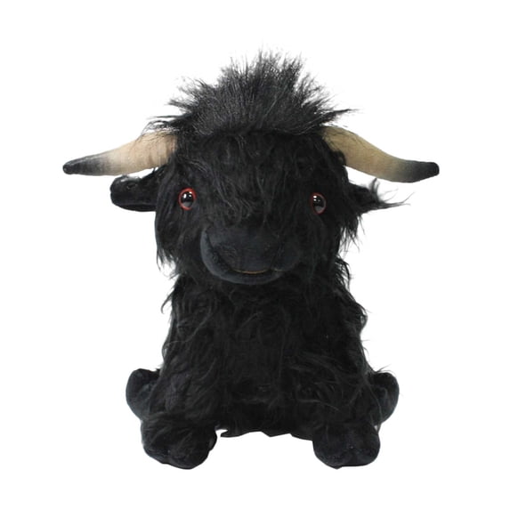 Unique Farm Toy Gift: Purple Highland Cow Stuffed Animal with Realistic Features, Soft Plush Doll for Kids, Perfect for Playtime and Decoration