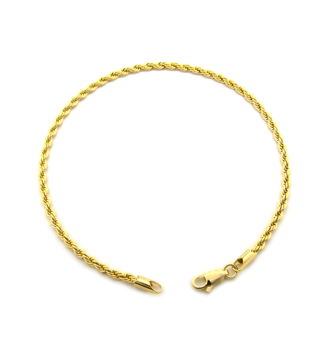 Unique Fashion 21 Women's Fashion Rope Chain 2.5 mm 10 inches Anklet Ankle Bracelet