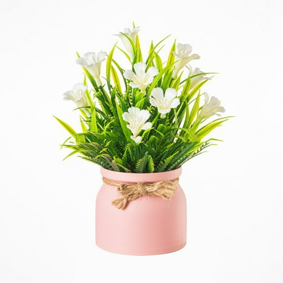 Unique Faux Plants In Rustic Pots Decorative Solutions For Your For Home