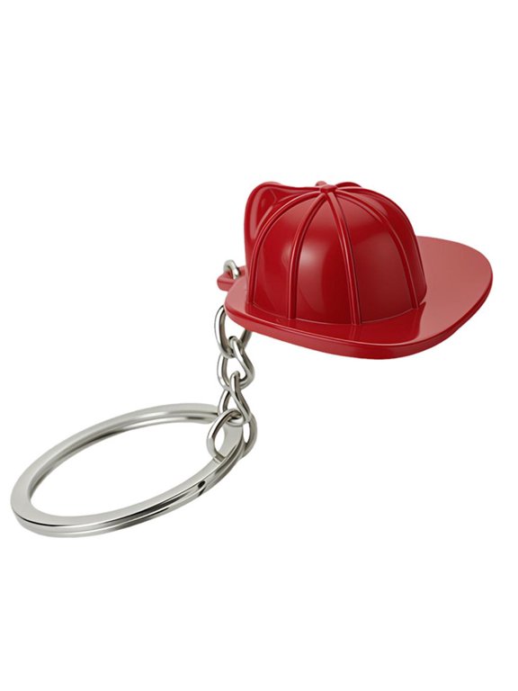 Unique Firefighter Keychain Small And Lightweight Fireman Cap Holder For Education And Awareness Event by LUVNIMB