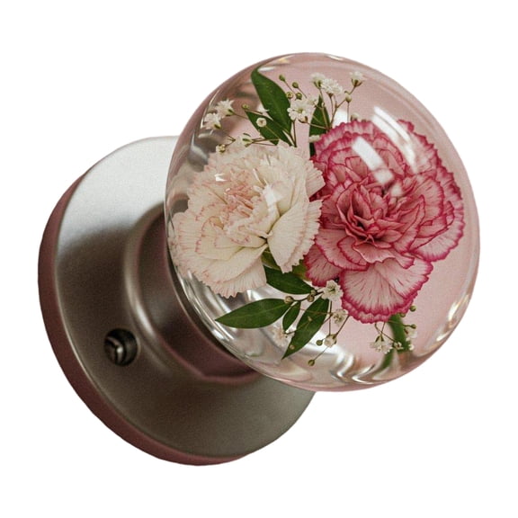 Unique Florals Door Knob Crystals Accent Retro Styles Bedroom Decoration Artistics Hardware for Modern Home Designs