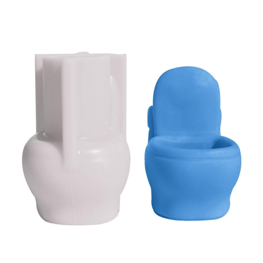 Unique Flower Silicone Mold for Making Toilet Shaped 3D Handmade-Soap Mold Aromatherapy-Candle Resin Mold