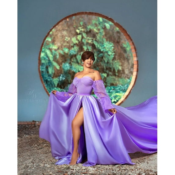 Unique Flying Dresses Photoshoot Dress | Flowy Dress | Satin Dress | Long Flying Dress | Flying Dress for Photoshoot| Long Train Dress |Women's Handmade Flying Dresses