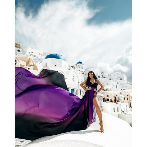 Unique Flying Dresses Photoshoot Dress | Flowy Dress | Satin Dress | Long Flying Dress | Flying Dress for Photoshoot| Long Train Dress |Women's Handmade Flying Dresses