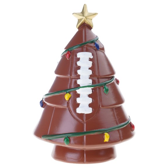 Unique Football-Shaped Resin Christmas Tree Ornament for Indoor Holiday Parties & Sports-Themed Gifts
