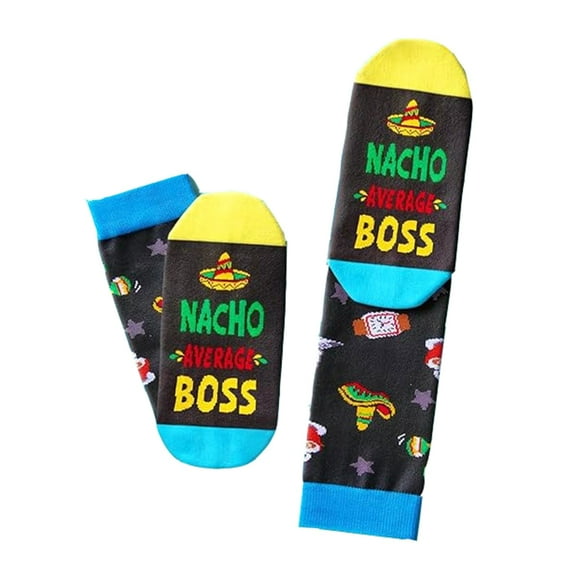 Unique Funny Letters Cotton Socks Women Middle Calf Comfortable Sports Socks