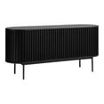 thumbnail image 1 of Unique Furniture Contemporary Sliding Doors Sideboard with Black Oak, 1 of 12