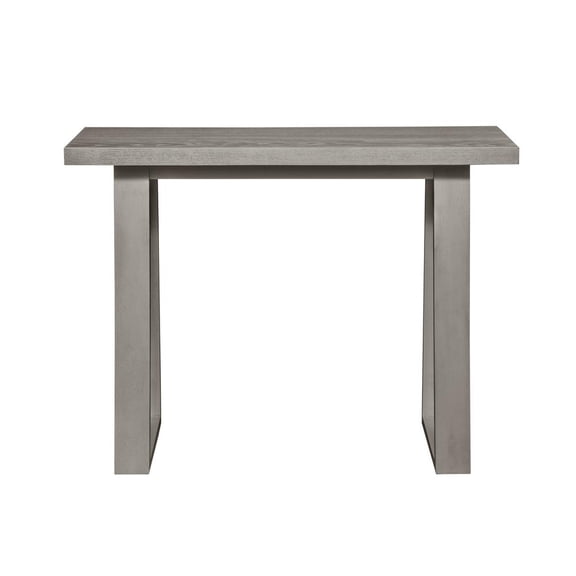 Unique Furniture May 39x16" Farmhouse Wood Console Table in Gray