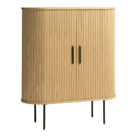 Unique Furniture Modern 39" Cabinet in Natural Oak