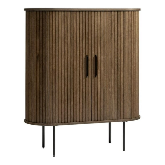 Unique Furniture Modern 39" Cabinet in Smoked Oak