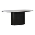 thumbnail image 1 of Unique Furniture Modern 71" Oval Dining Table in Black Oak, 1 of 7