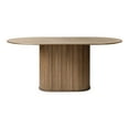 thumbnail image 1 of Unique Furniture Modern 71" Oval Dining Table in Smoked Oak, 1 of 3