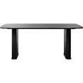 thumbnail image 1 of Unique Furniture Nola 75"W Oak Wood Rectangular Dining Table in Black Oak, 1 of 3