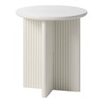 thumbnail image 1 of Unique Furniture Palma Engineered Wood Round End Table in Greige, 1 of 5