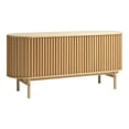 thumbnail image 1 of Unique Furniture Rounded Sliding Door Sideboard 63"W in Natural Oak, 1 of 11