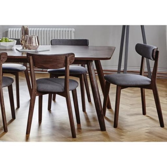 Unique Furniture Tahoe 60" Mid-century Modern Wood Dining Table in Walnut