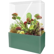 Grow Your Own Venus Fly Trap, Complete Adults Square Terrarium Starter Kit to Plant Fascinating Man Eating Fly Traps, Includes All Supplies for Indoor Flytrap Terrariums