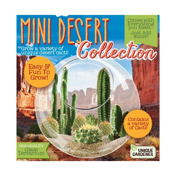 Unique Gardener - Mini Desertscape - Indoor Micro-Gardening Kit