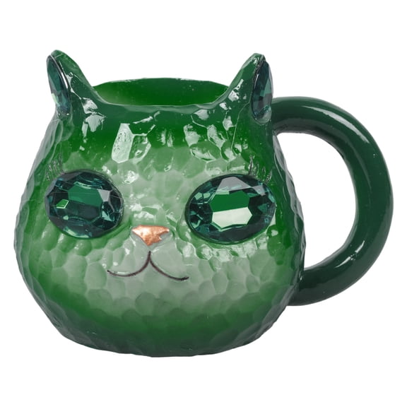 Unique Geode Cats Face Mugs Sparkling Resin Handcrafted Art Gift For Cats Lover Decorative Kitchenwares Coffee Cup